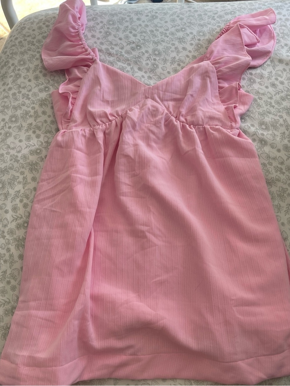 Blu Pepper Pink Ruffle Mini Dress